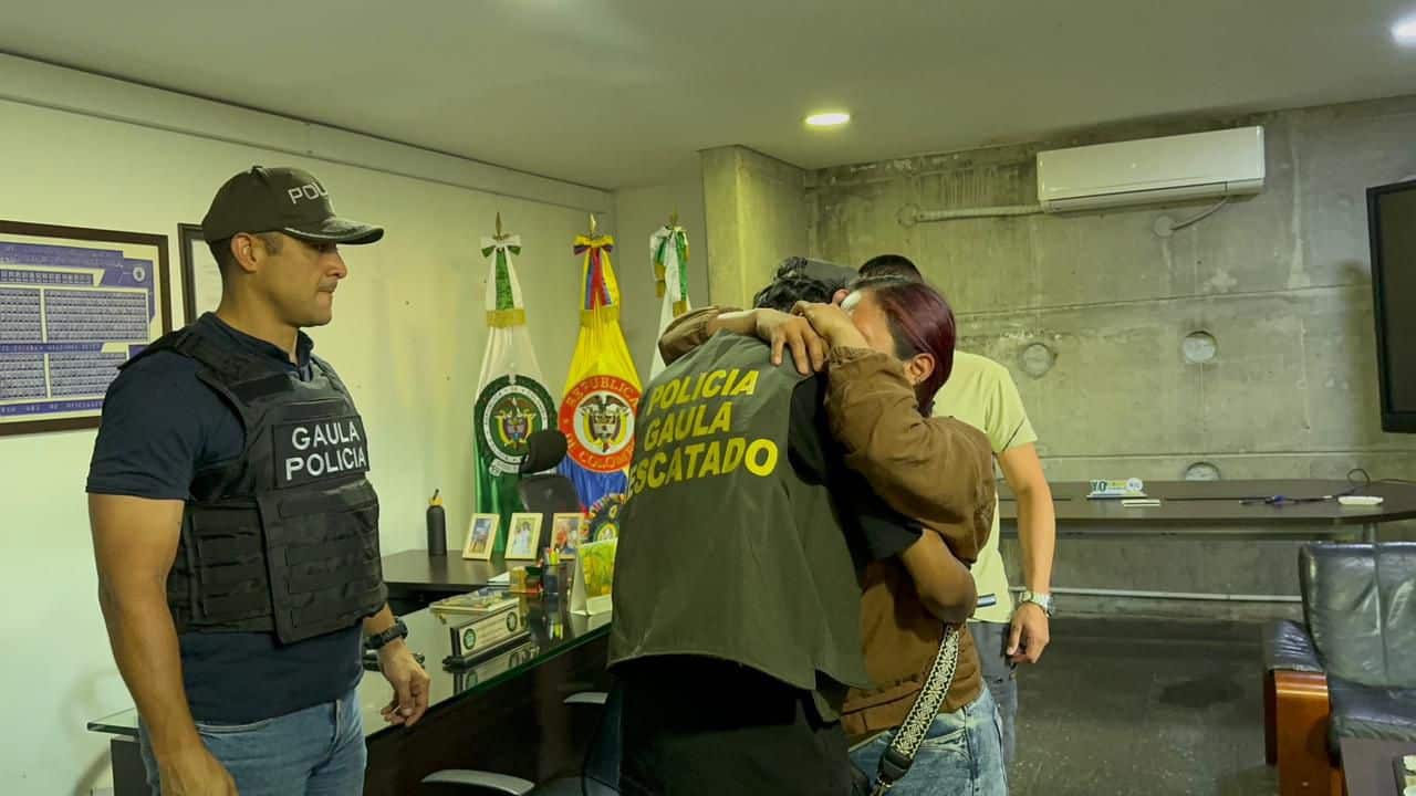 Rescate de un joven secuestrado en Medellín