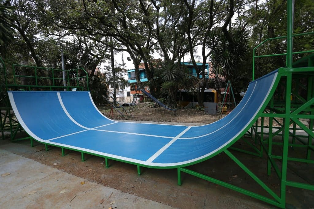 Espacios de skate mejorados en Medellín