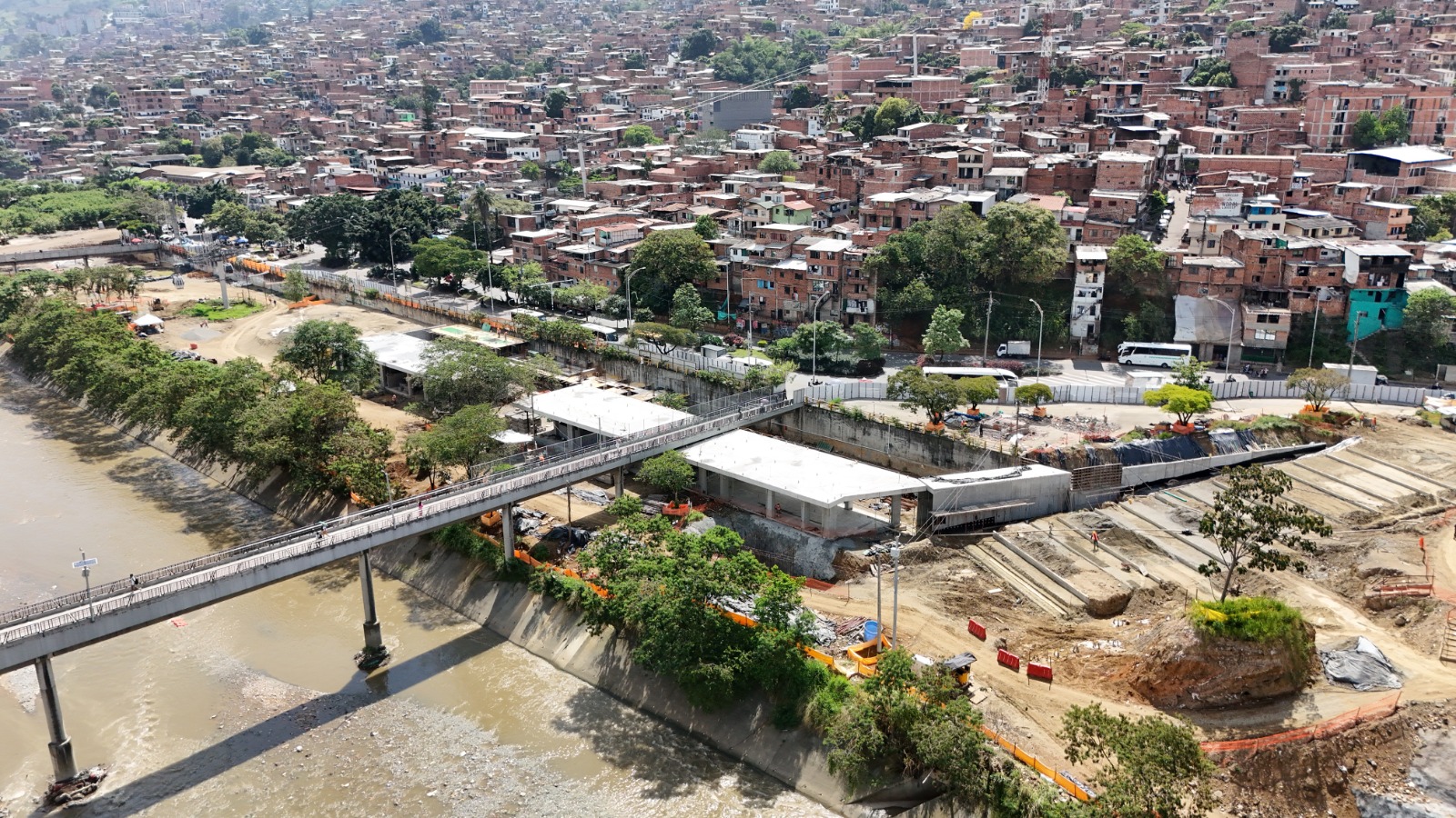 Avance del recreo cultural Primavera Norte en Medellín