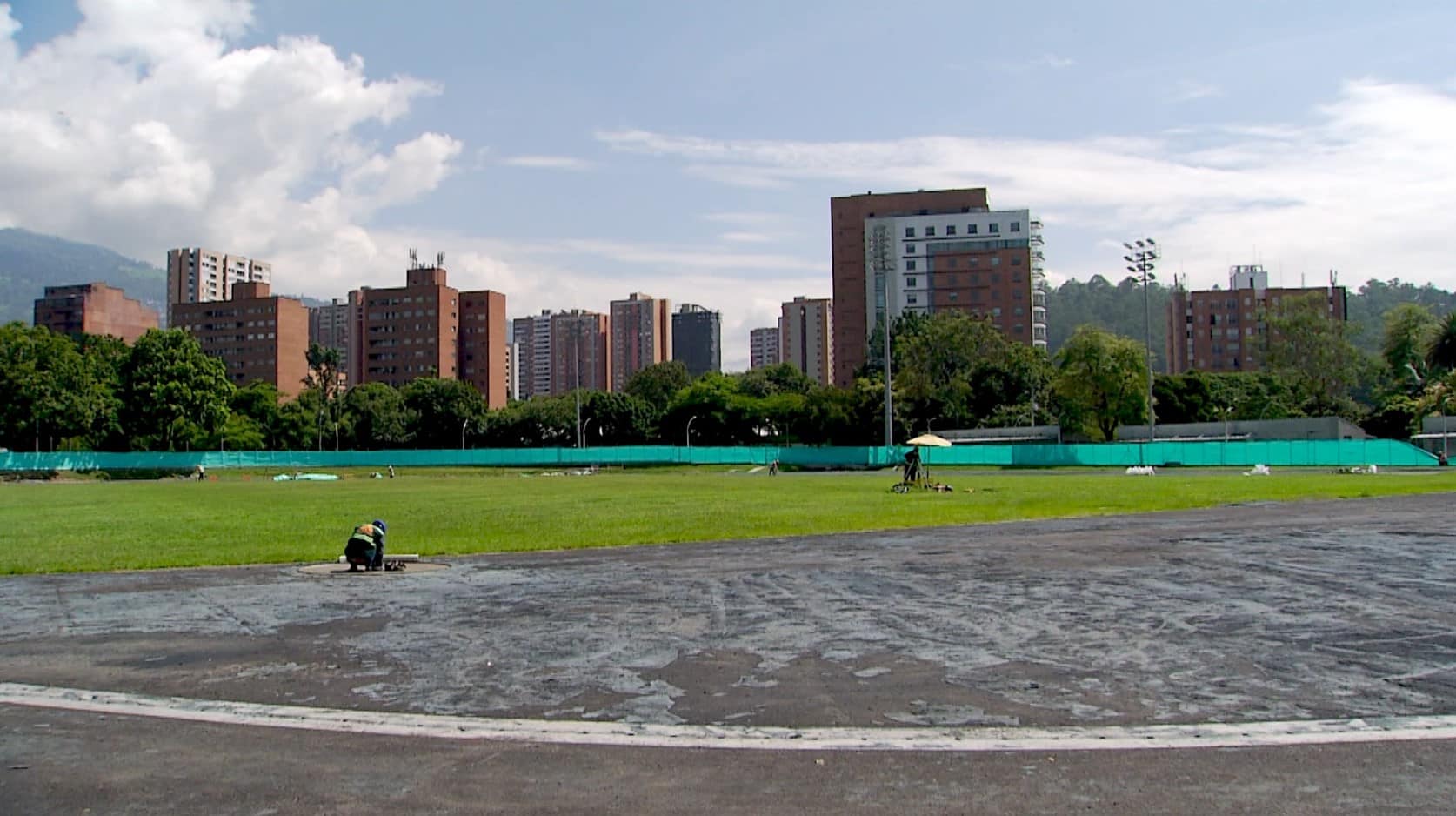 Avances en la remodelación de la pista de atletismo Alfonso Galvis para el Campeonato Panamericano