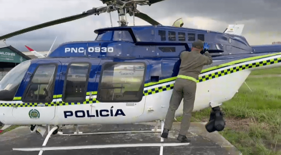 El helicóptero Halcón: vigilancia aérea para la seguridad en Medellín