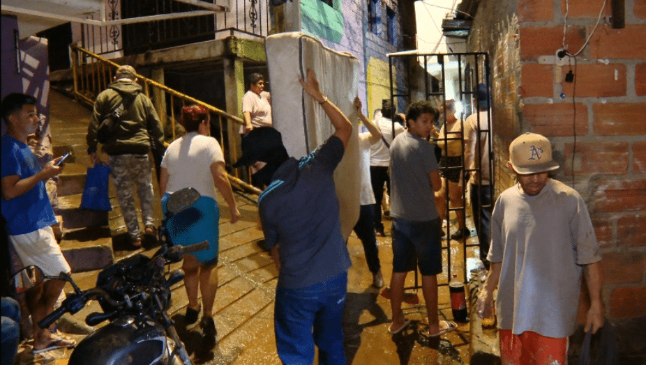 Aumento de damnificados por la emergencia en Manrique