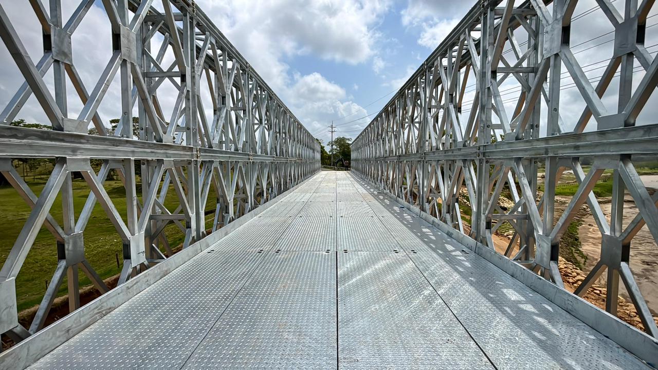Avanzan las obras en los puentes afectados por la emergencia de lluvias en Urába