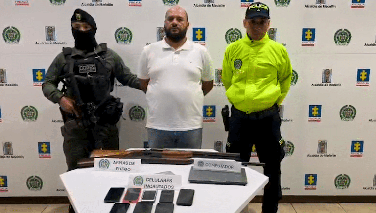 Capturan a alias 'Toco', máximo cabecilla del grupo delincuencial Robledo
