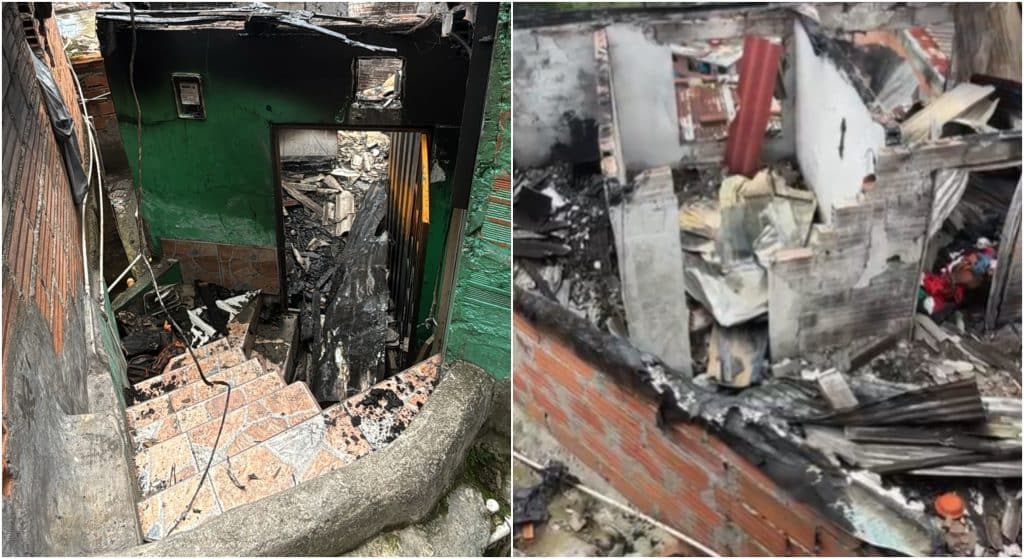 Incendio devastador en San Javier: una familia lo pierde todo