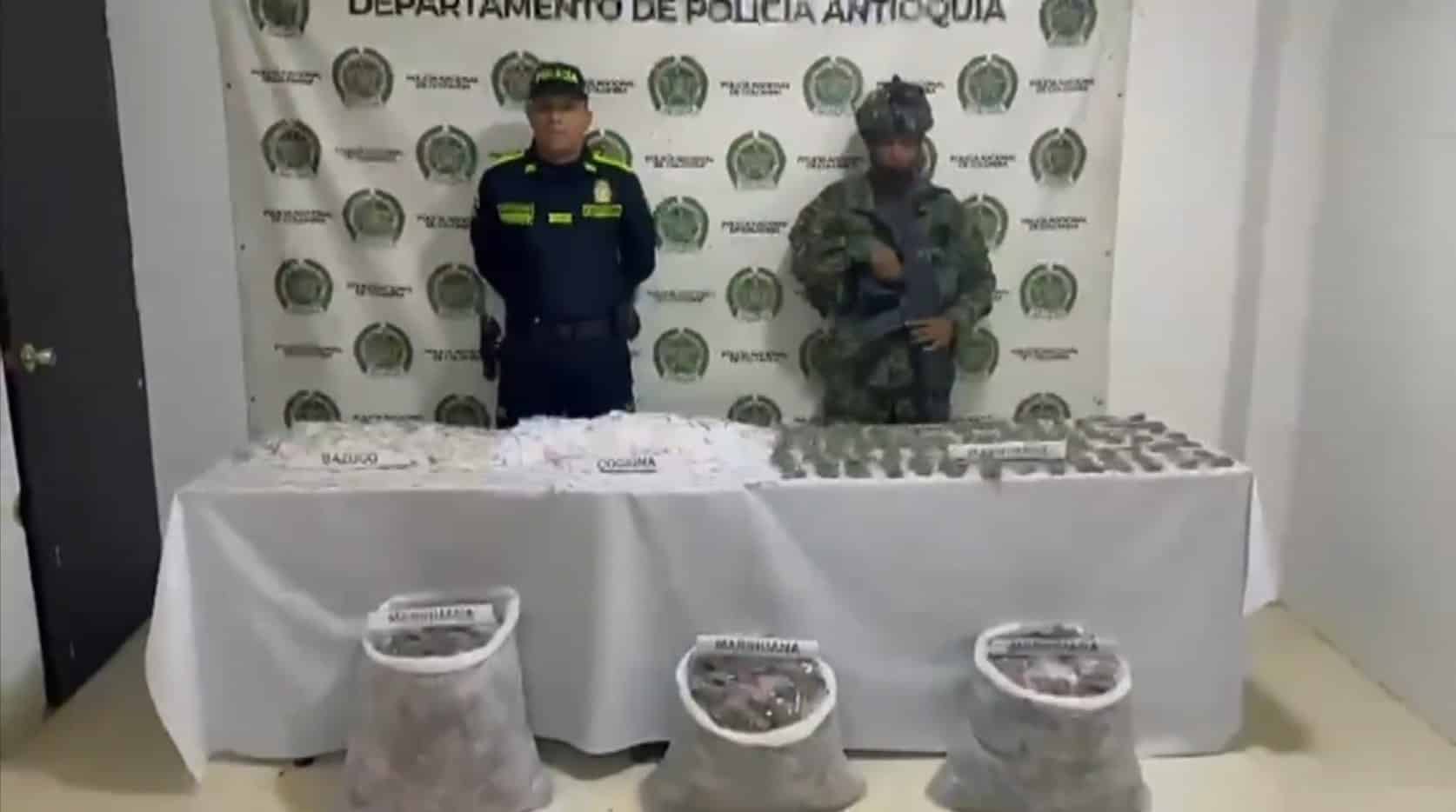 Incautan más de 9 mil dosis de droga del Clan del Golfo en Segovia