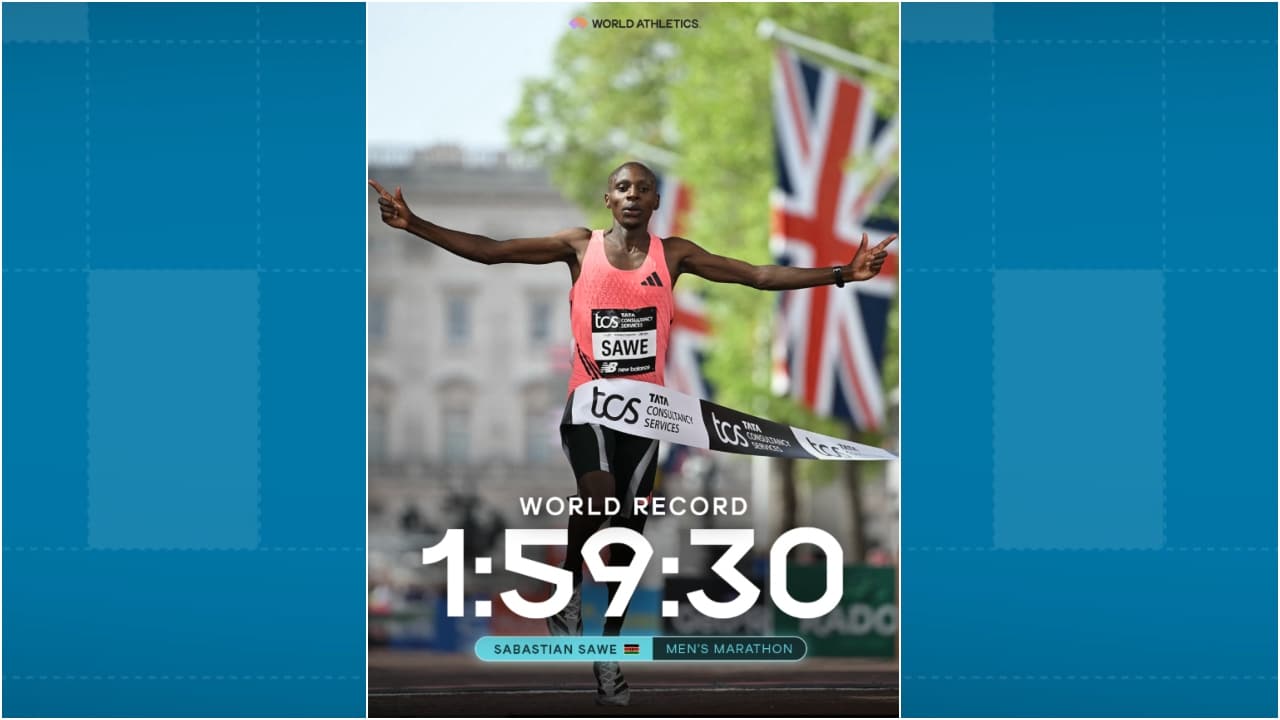 Sebastian Sawe rompe el récord mundial de maratón