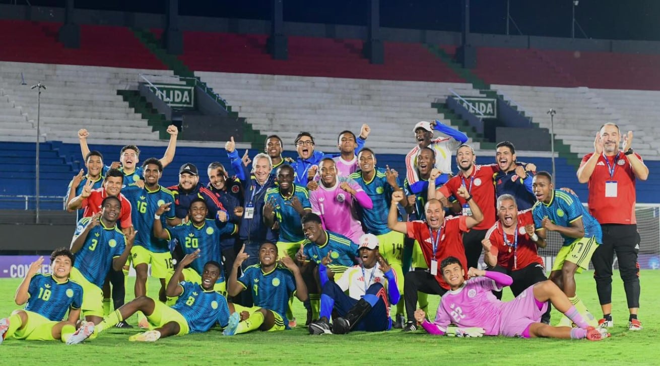 La Selección Colombia goleó 3-0 a Brasil y clasificó a la final del Sudamericano sub 17