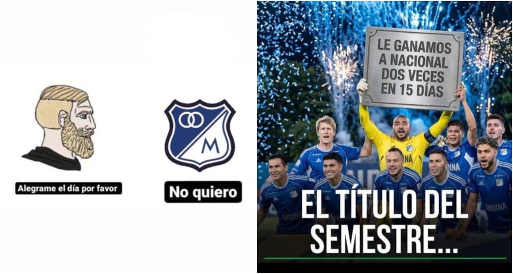 Las redes sociales no perdonaron la derrota de Millonarios en copa y sacaron los mejores memes