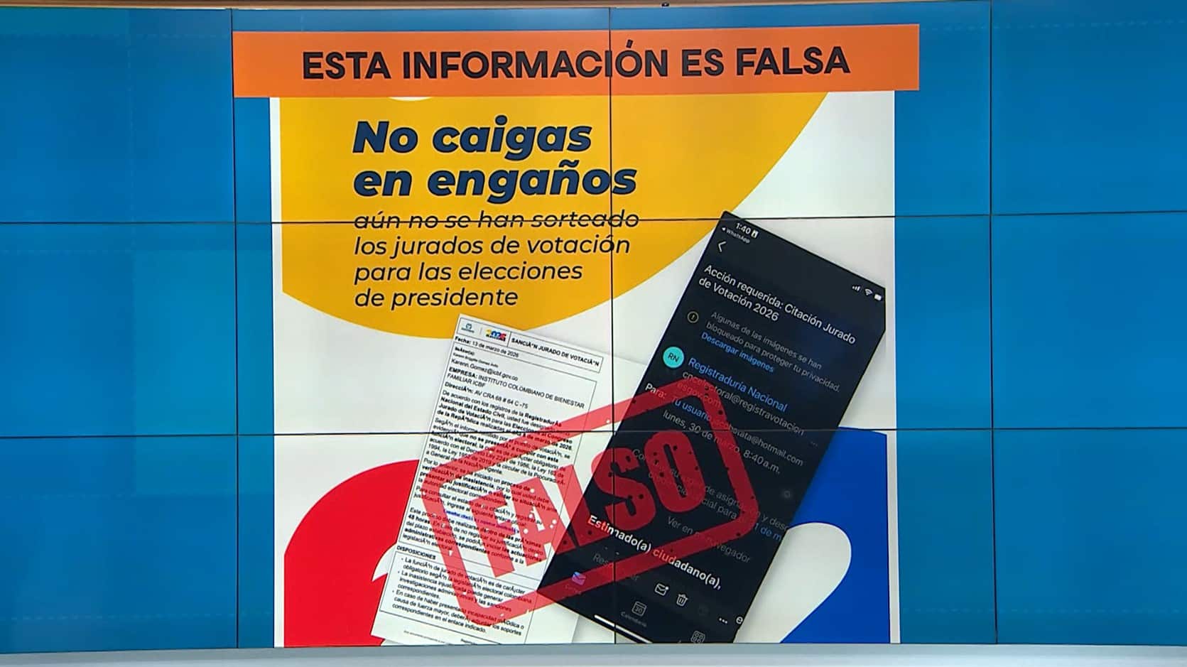 Ojo: es falsa la información sobre sorteo de jurados de votación para elecciones presidenciales