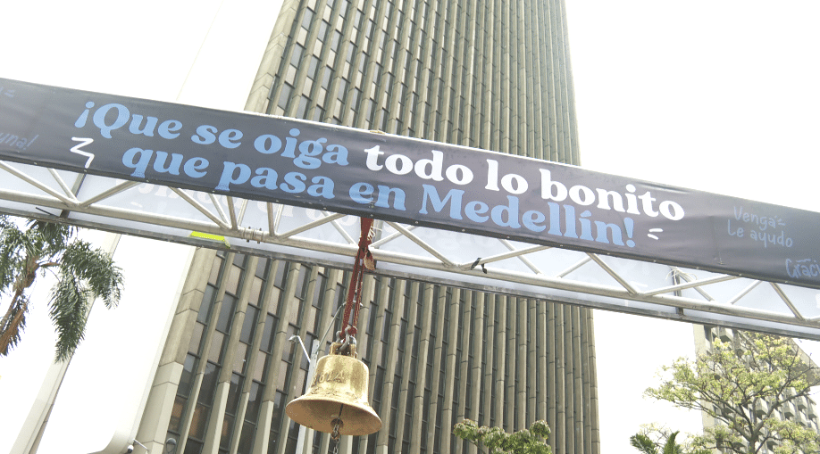 ¿Por qué una campana suena en varios puntos de Medellín?