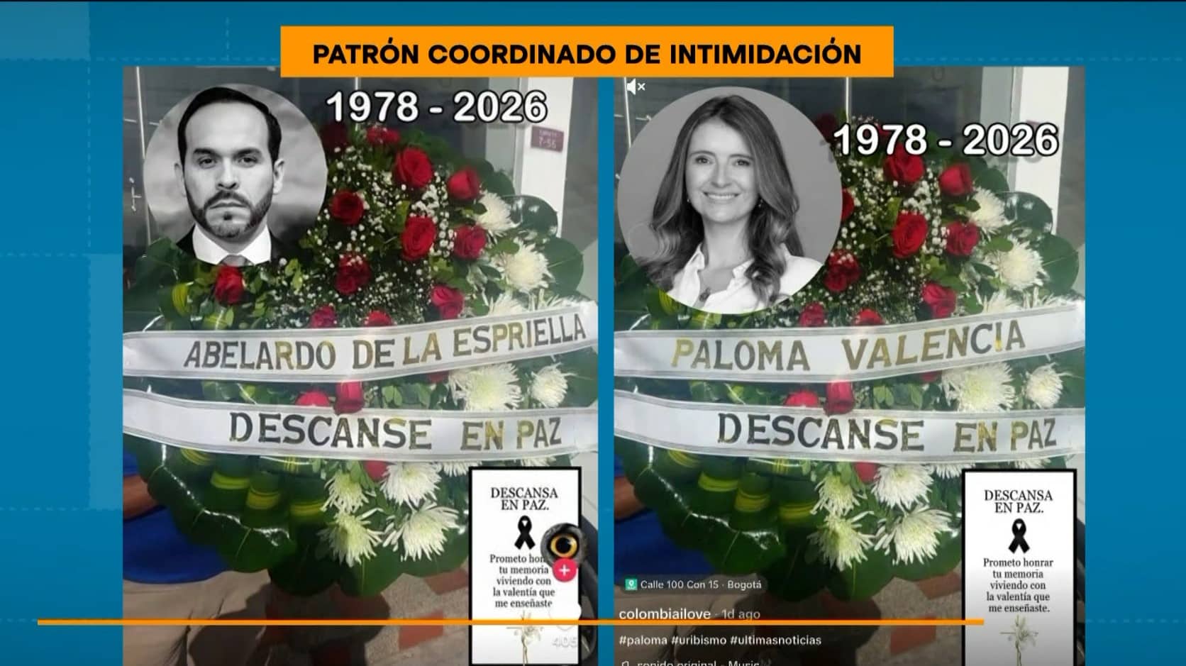 ¿Quién está tras las amenazas a Paloma Valencia y Abelardo de la Espriella? Autoridades ofrecen recompensa