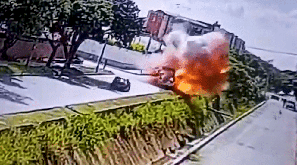 Se conoce el momento exacto del atentado con explosivos en batallón en Cali
