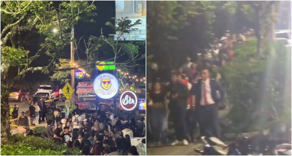 Balacera en El Poblado durante un robo genera pánico entre asistentes