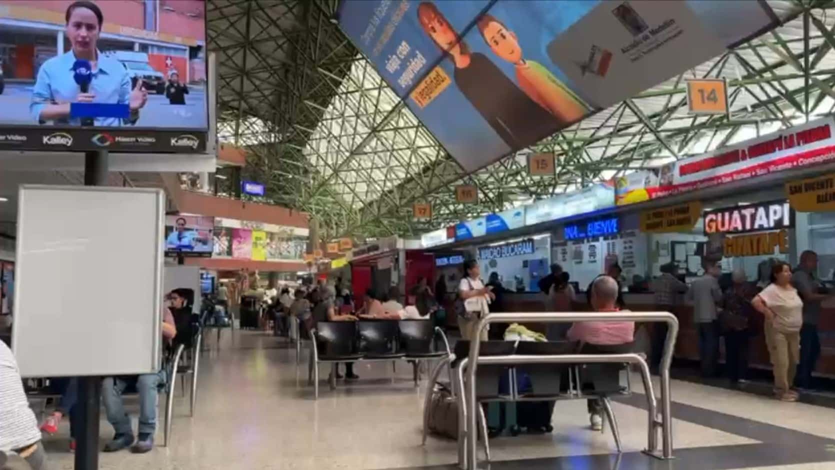 Aumento del flujo de viajeros en las terminales de Medellín durante Semana Santa