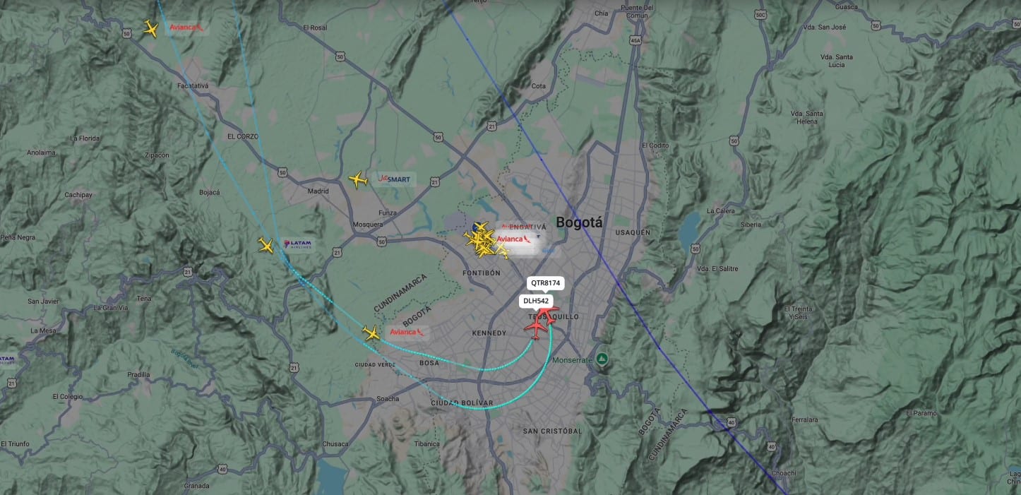 Tensión en El Dorado: dos aviones coincidieron en maniobra y activaron protocolos de seguridad