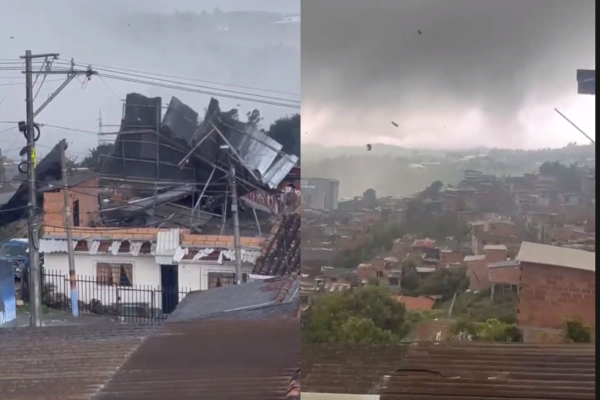 Fuerte vendaval en Yarumal deja más de 40 familias afectadas