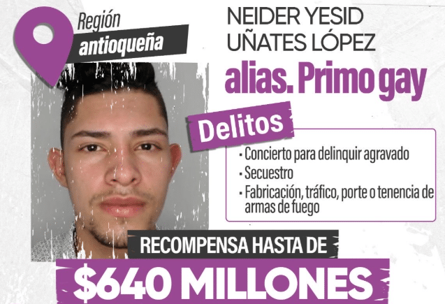 Aumentan a más de $600 millones la recompensa por alias ‘Primo Gay’