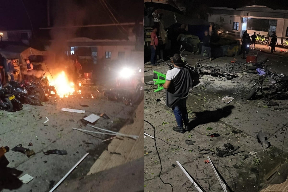 Atentado con granada contra estación de Policía en Briceño, Antioquia