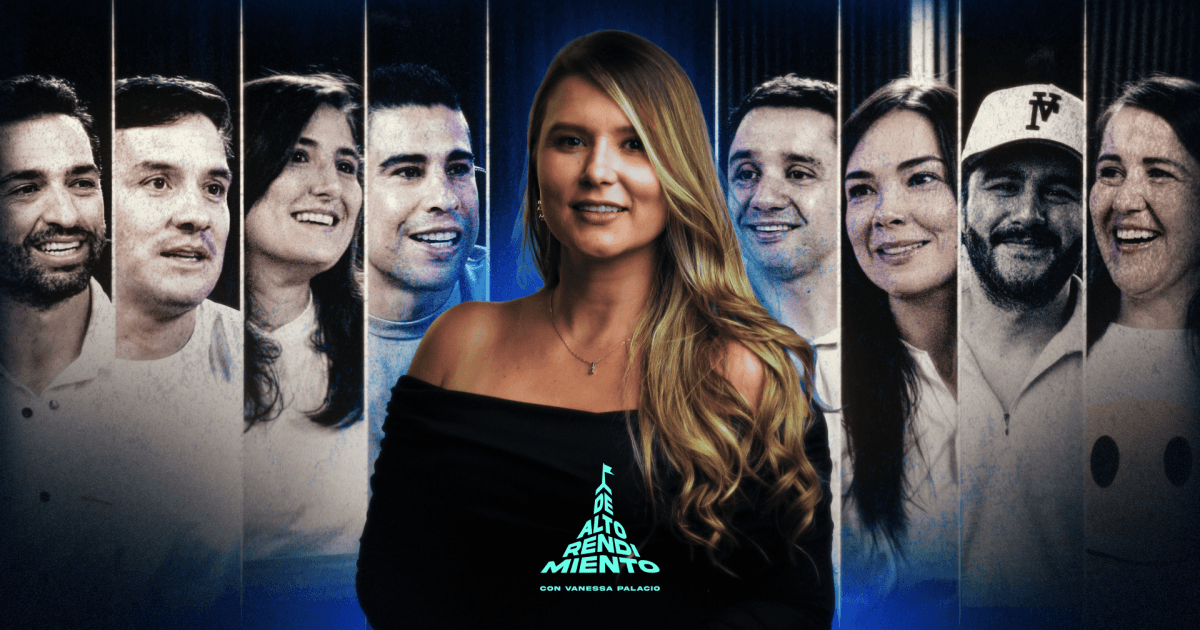 Banner del podcast De Alto Rendimiento con Vanessa Palacio