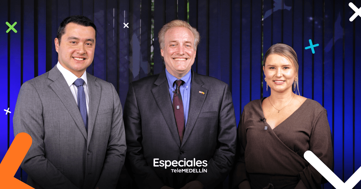 Banner del especial Freedom 250 con Stewart Tuttle, Vanessa Palacio y Andrés Noreña