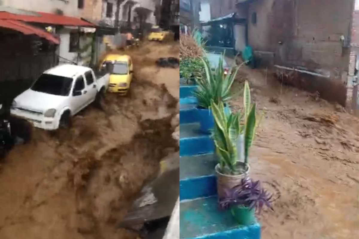 Varias emergencias por fuerte aguacero en Medellín y el sur del Valle de Aburrá