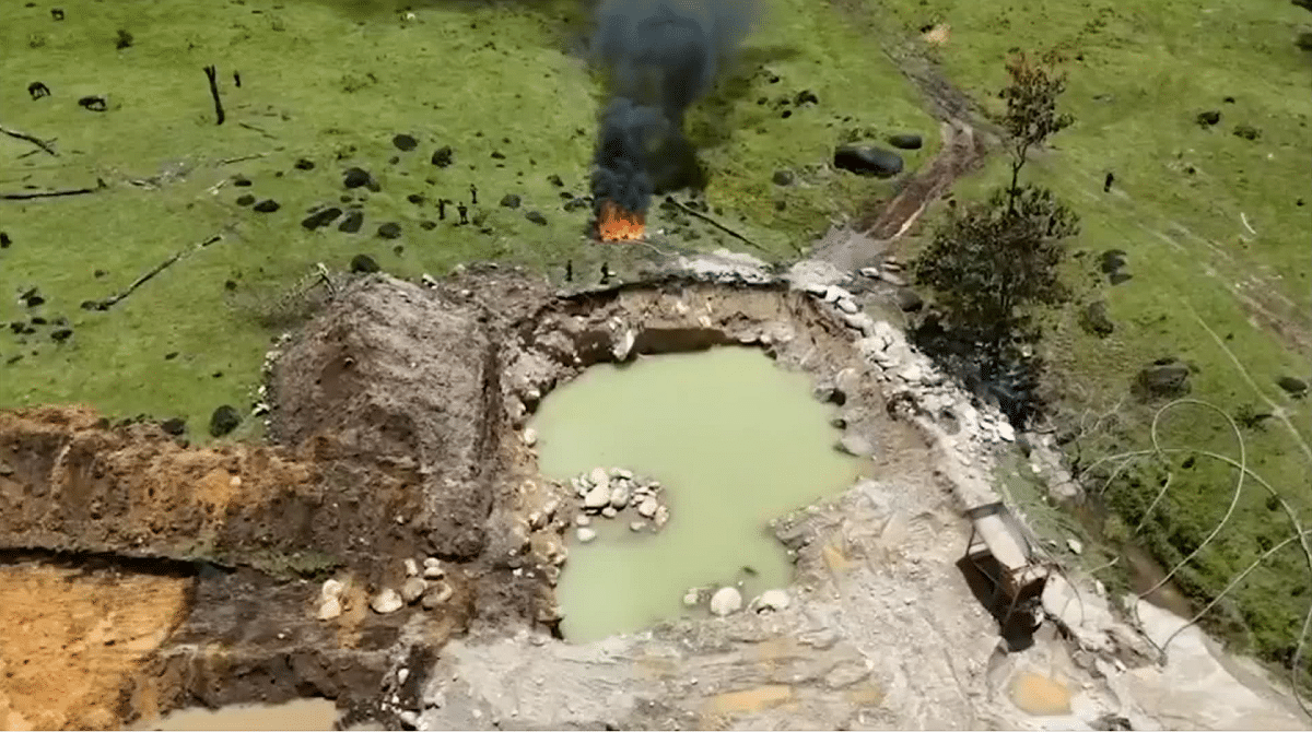 Intensifican operaciones contra la minería ilegal en Antioquia