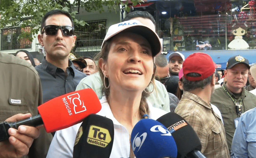 La candidata Paloma Valencia estuvo en un recorrido por Castilla 