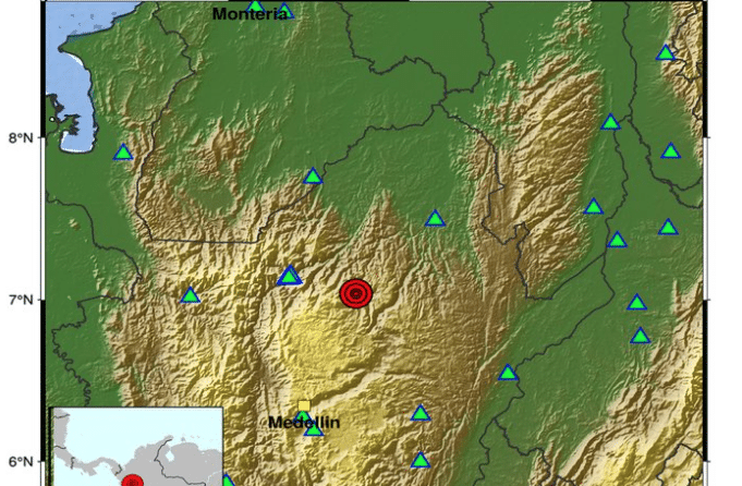 ¿Lo sintió? Reportan temblor con epicentro en Antioquia este sábado