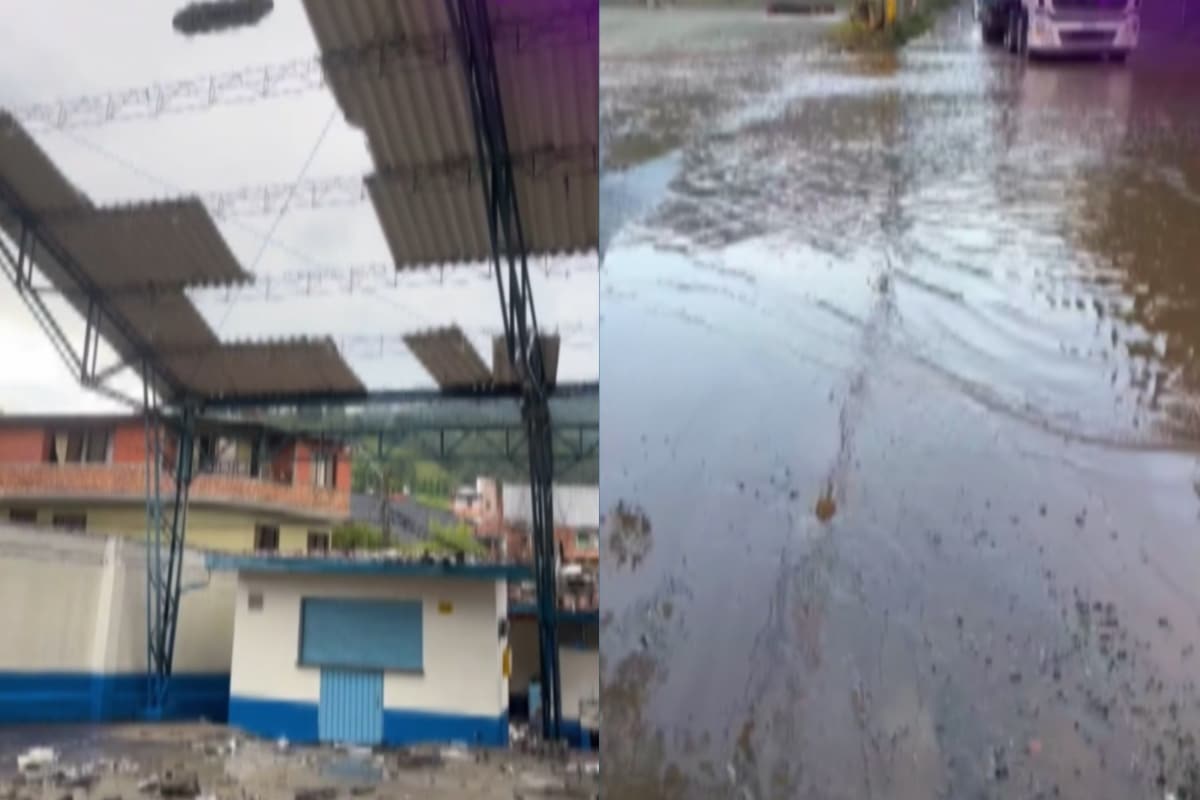 Fuerte vendaval en Caldas dejó 22 viviendas afectadas y más de 600 estudiantes sin clases
