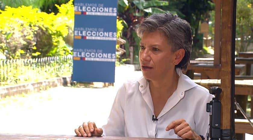 A Claudia López le preocupa lo que pueda ocurrir en las elecciones del 31 de mayo