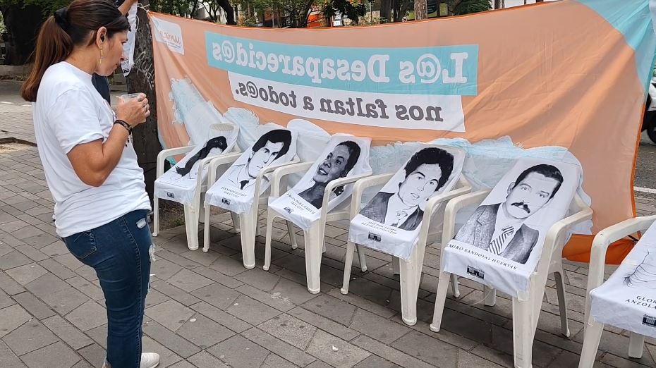 Conmemoración de la semana del detenido-desaparecido en Medellín