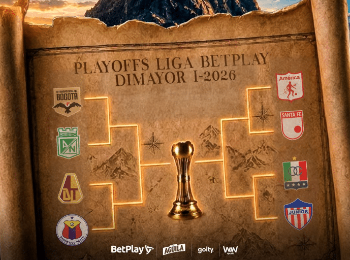 Así se jugarán los cuadrangulares de la Liga BetPlay 2026-I