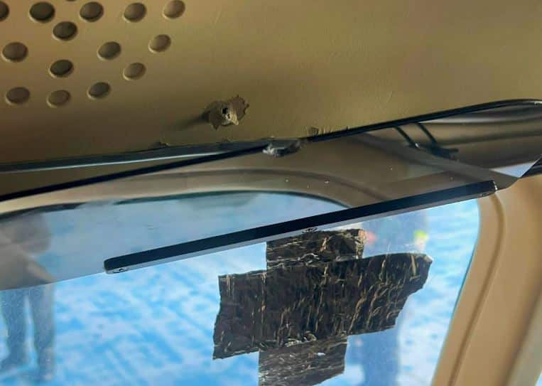 Atacan a disparos aeronave de la Policía que cubría ruta Ocaña - Bogotá