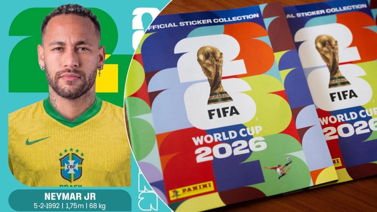 Neymar y su inclusión en el álbum del Mundial de Panini