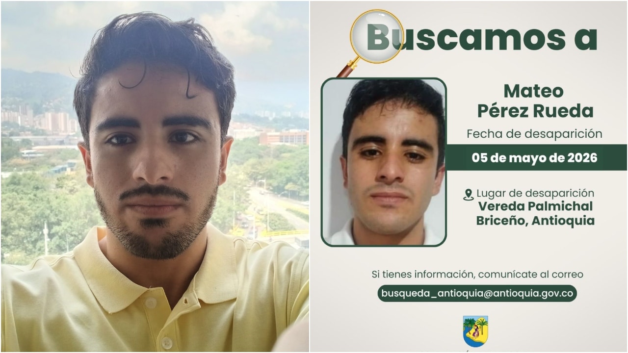 Desaparece el periodista Mateo Pérez en Briceño, Antioquia