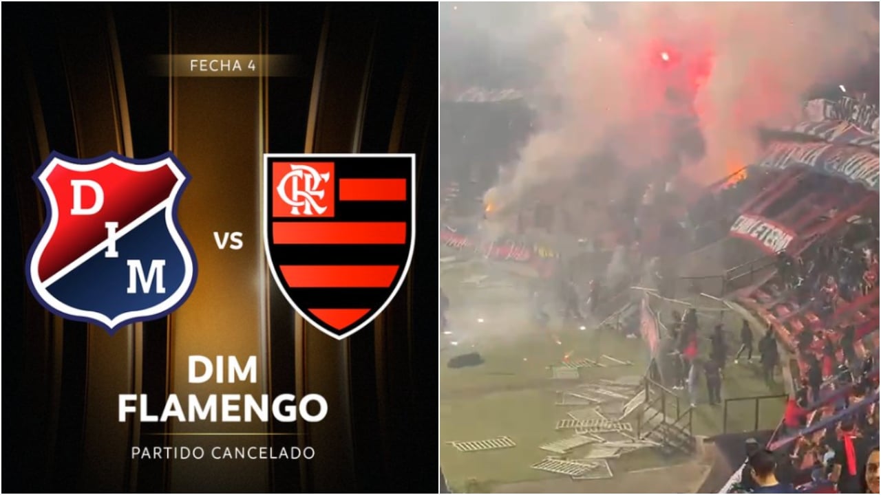 Graves disturbios en el partido DIM vs Flamengo generan posibles sanciones de la Conmebol
