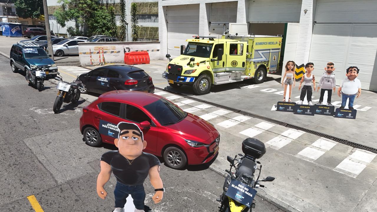 Campaña en Medellín para combatir el mal parqueo
