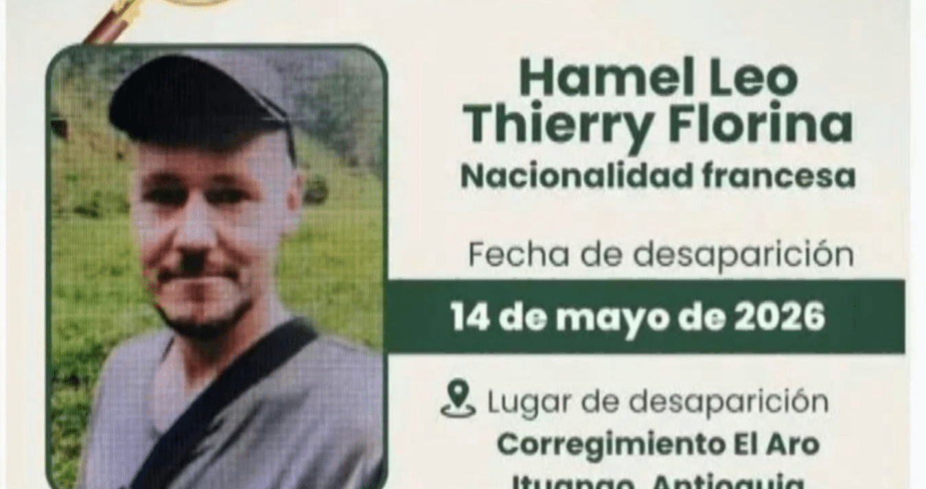 Ciudadano francés desaparecido en Ituango desde hace más de un mes
