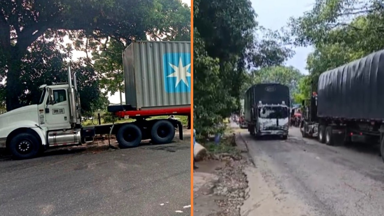 Levantamiento del bloqueo en la vía Cáceres, Antioquia