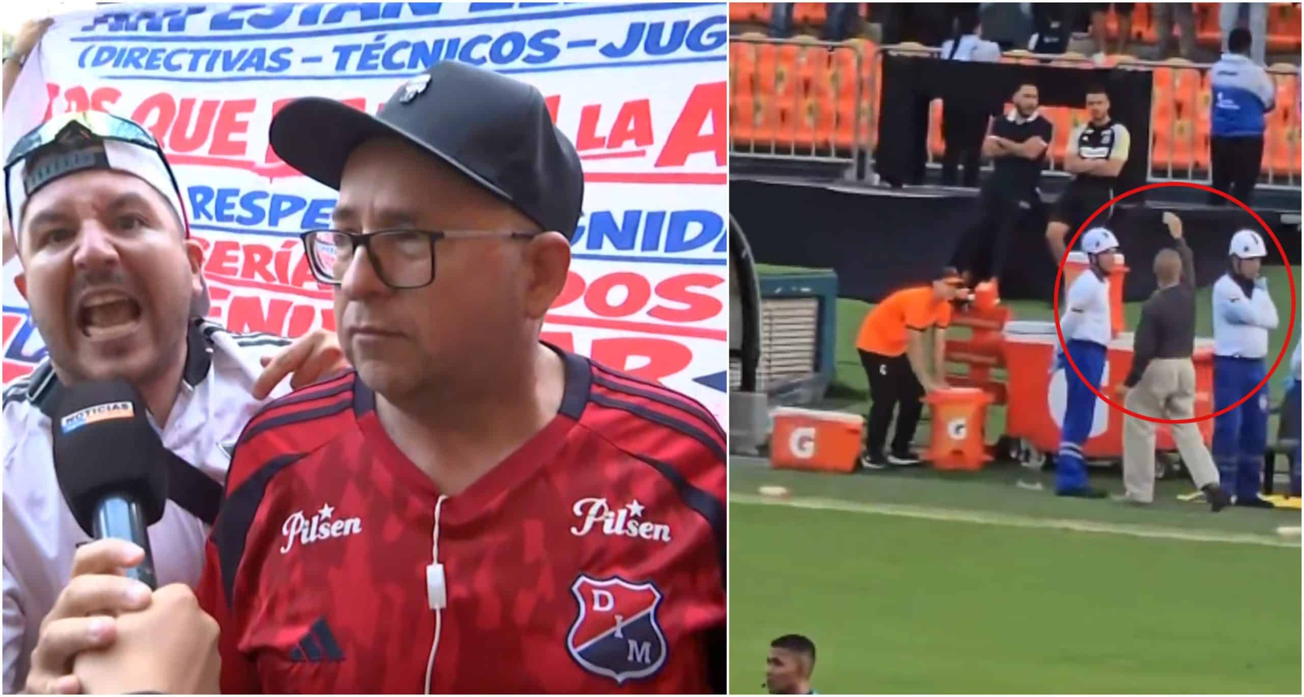 Lo que dijeron los hinchas del DIM tras la eliminación del equipo y el gesto de Raúl Giraldo