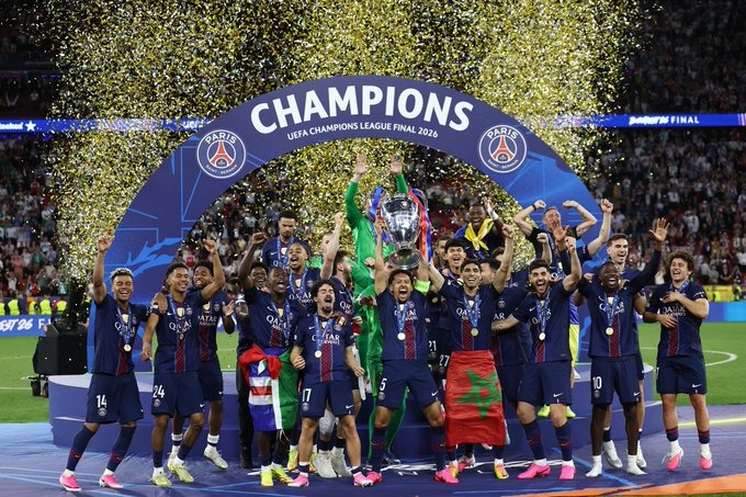 PSG es campeón nuevamente de la UEFA Champions League