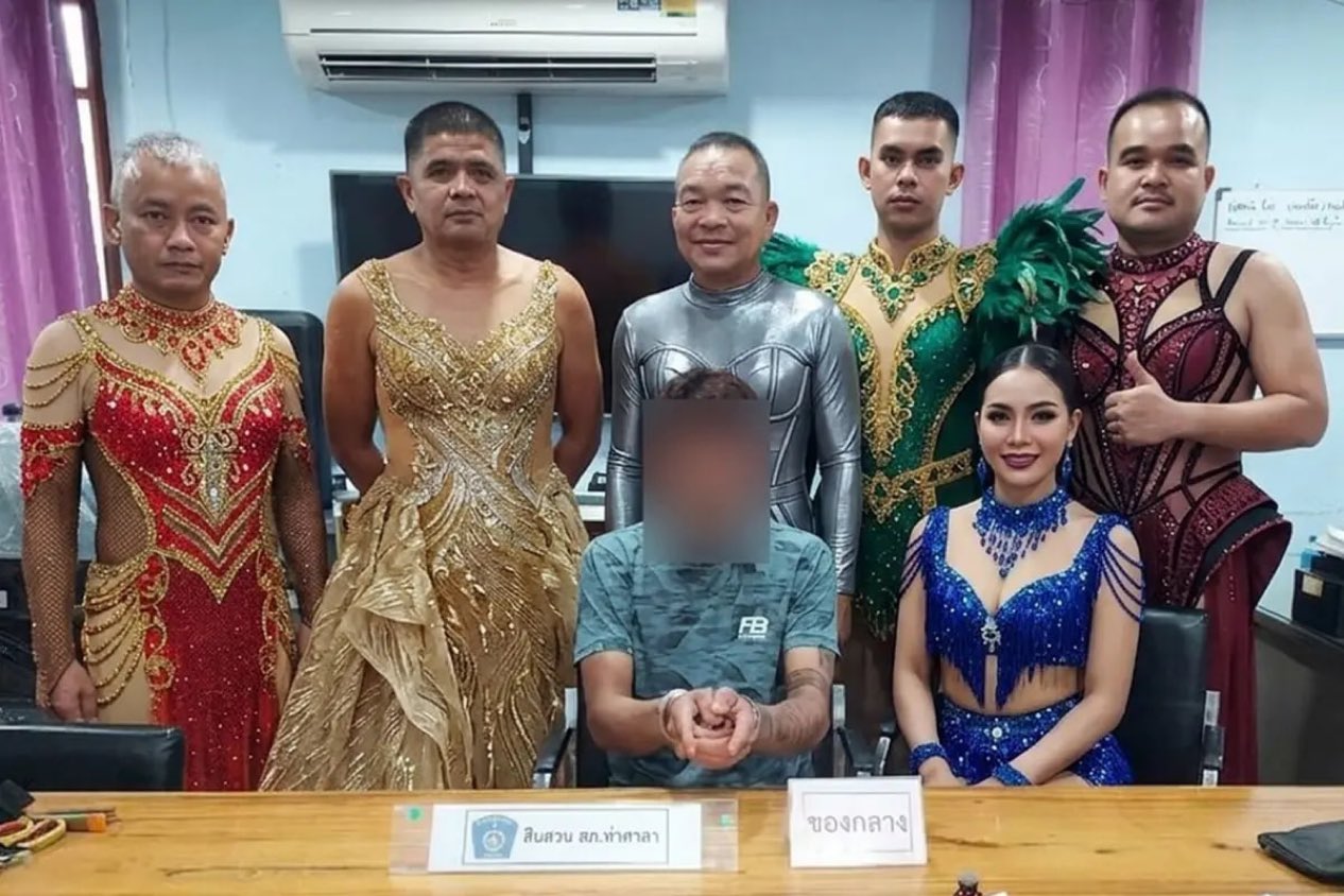 Policías disfrazados de bailarinas en Tailandia para capturar a narcotraficante