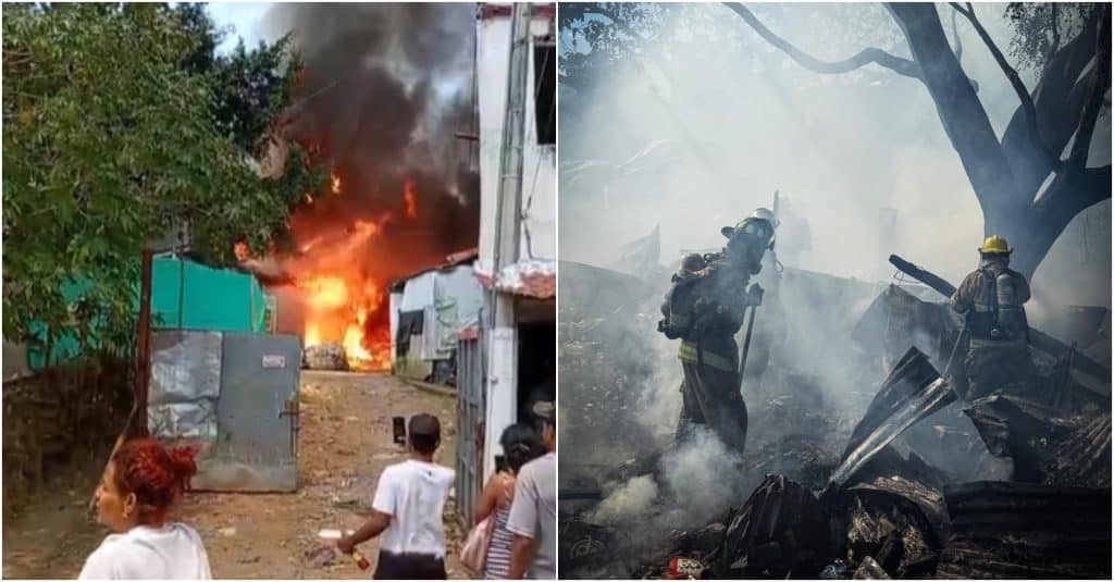 Incendio en Medellín afecta bodegas de reciclaje y deja 16 personas atendidas