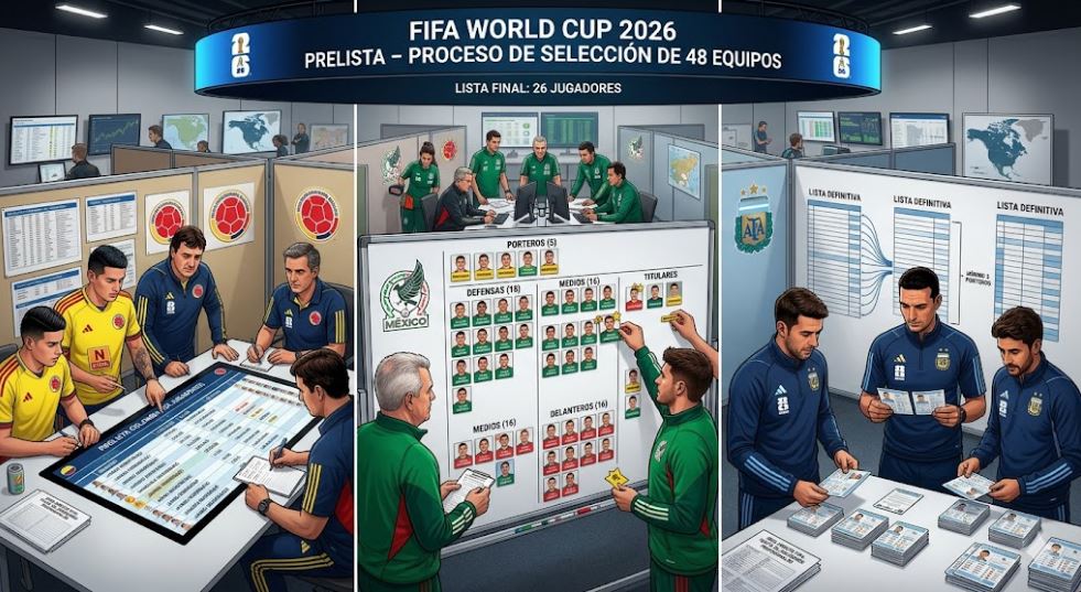 Novedades en las prelistas de selecciones para la Copa del Mundo 2026