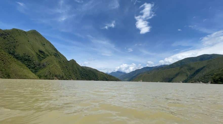 Disminución del caudal del río Cauca ante el embalse de Hidroituango
