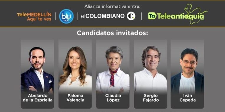 Siga en vivo aquí el primer gran debate presidencial para las regiones desde Antioquia