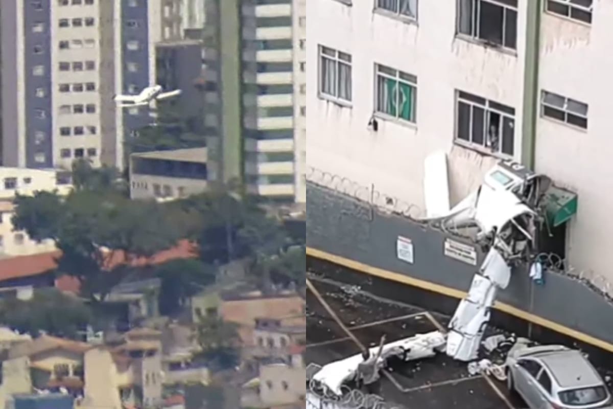 Video captó el momento en que avioneta se estrelló contra edificio en Brasil: dos personas murieron