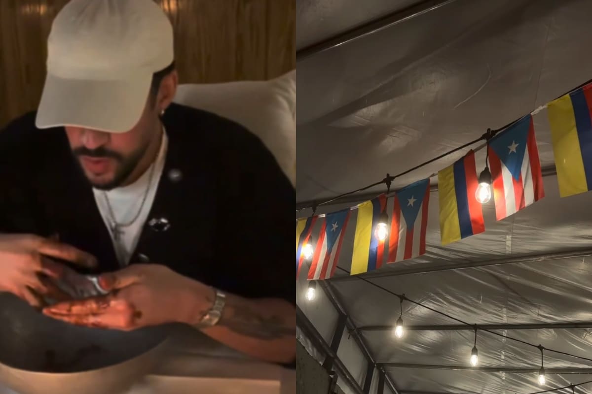 Bad Bunny sorprendió a sus seguidores con videos inéditos de estadía en Medellín