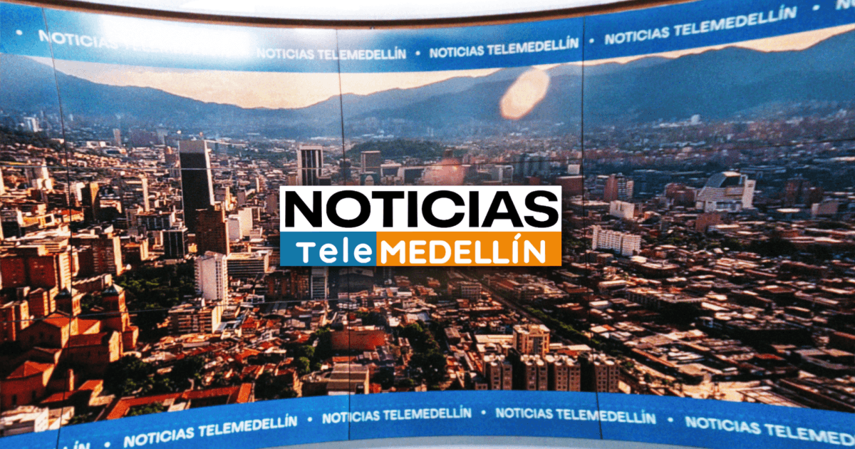 Banner con el logo de Noticias Telemedellín y una imagen de la ciudad de fondo
